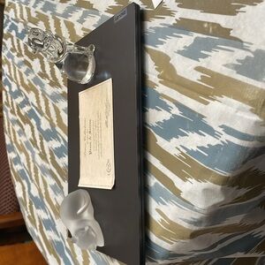 Lenox Collection Preen and Serene crystal sculptures.